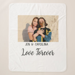 Liebe Forever LGbtq Paar Stolz hinzufügen Fotoname Sherpadecke