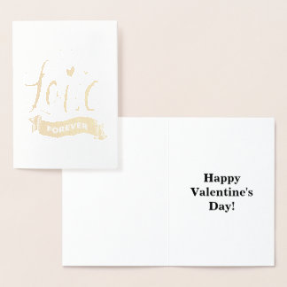 Liebe Forever Valentine, Liebe Herz und Band, ZFJ Folienkarte