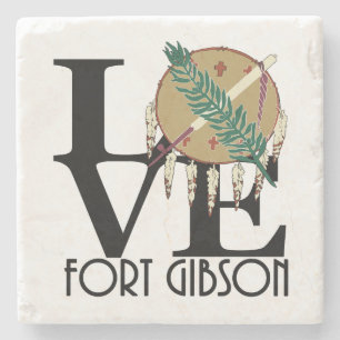 LIEBE Fort Gibson Oklahoma Steinuntersetzer