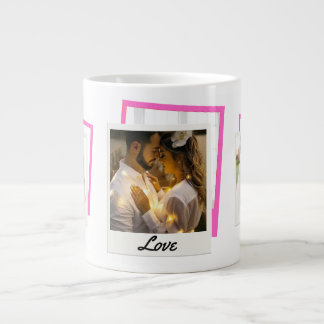 "Liebe" Foto Collage Jumbo-Tasse