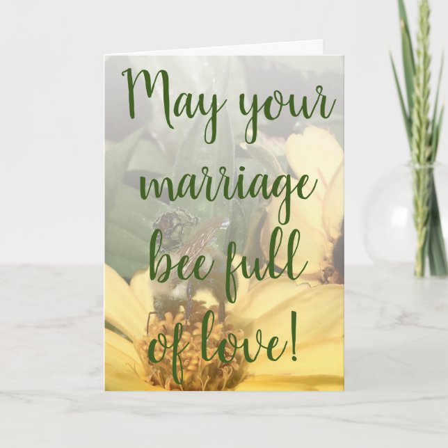 Liebe Foto Hochzeit Herzlichen Glückwunsch Karte (Vorderseite)