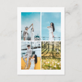 Liebe Fotocollage Hochzeit Begleitkarte