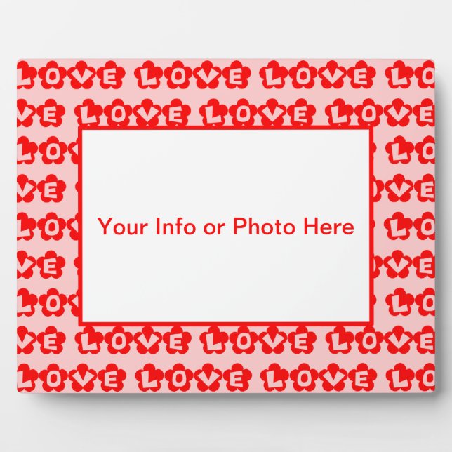 LIEBE FOTOPLATTE (Vorderseite)