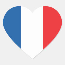 Liebe Frankreich Flagge, Aufkleber für französisch