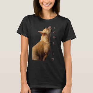 Liebe Französische Bulldogge Frenchie Mama Papa H T-Shirt