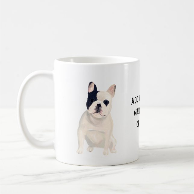 Liebe Französischer Bulldogs Niedlich Caricature C Kaffeetasse (Links)