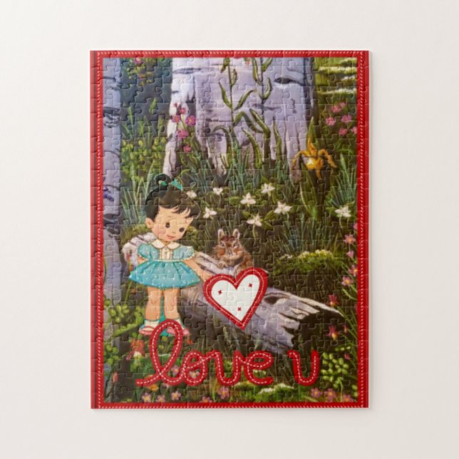 Liebe Frau Elizabeth Valentine Puzzle (Vertikal)