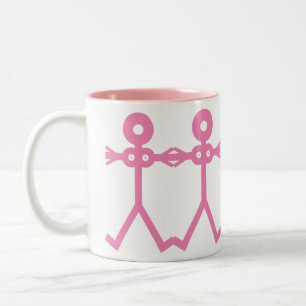 Liebe Frauen Rosa 2006 Icon Art Zweifarbige Tasse