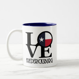 LIEBE Fredericksburg TX 11oz Zweifarbige Tasse