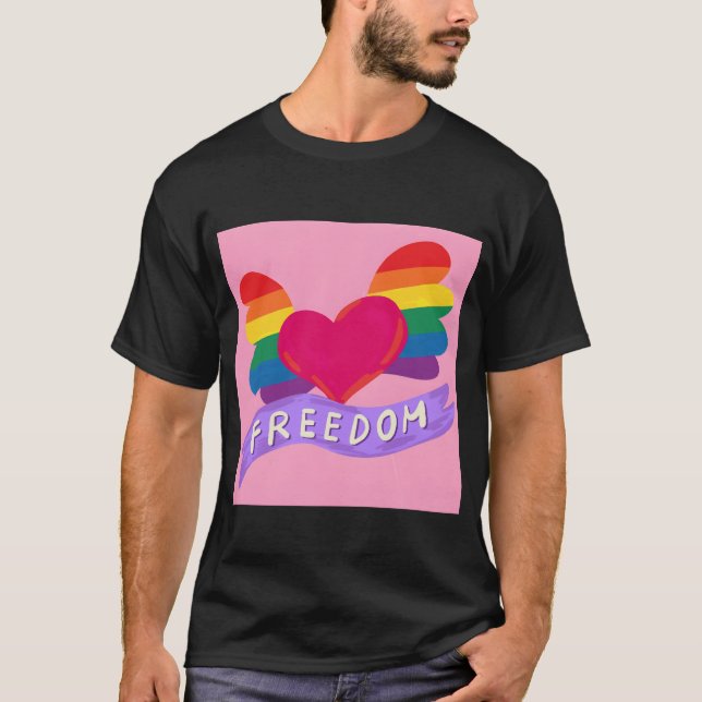 Liebe Freiheit Junge T-Shirt (Vorderseite)