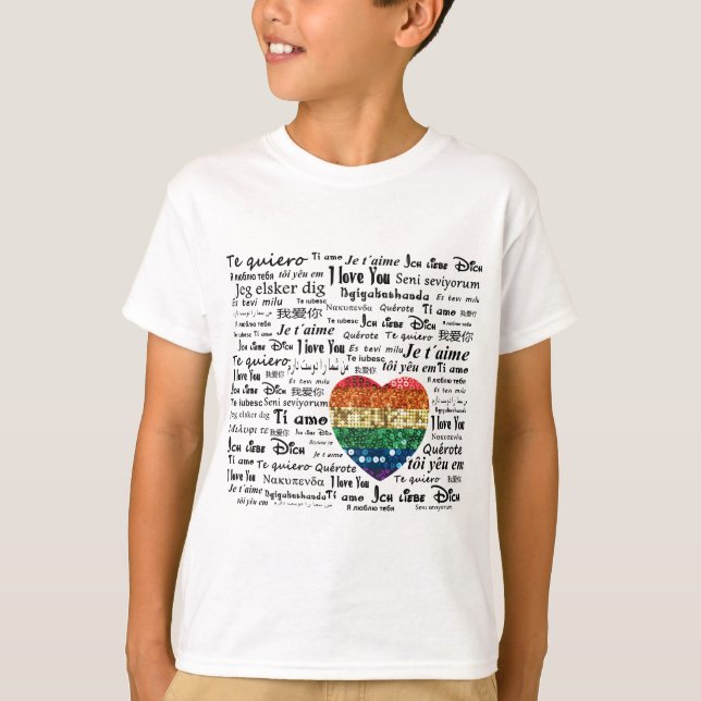 Liebe Fremdsprachen T-Shirt (Vorderseite)