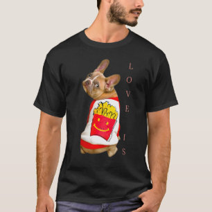Liebe French Bulldog Frenchie Mama Vater Dog Puppy T-Shirt