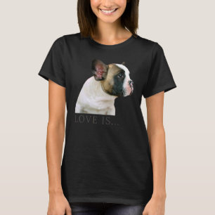 Liebe French Bulldog Frenchie Mama Vater Dog Puppy T-Shirt