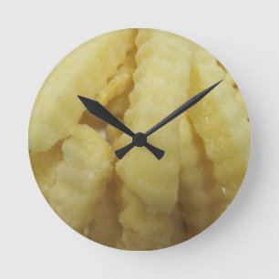 Liebe French Fries Runde Wanduhr