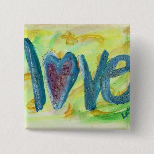 Liebe Fresh Spring Art Button oder Buttone