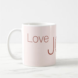 Liebe Freude Friede Weihnachten Poinsettia Kaffeetasse