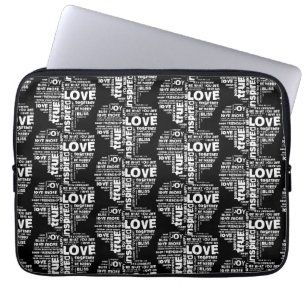 Liebe Freude Inspiration Worte Valentinstag Laptopschutzhülle