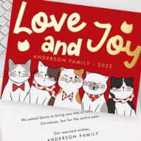Liebe & Freude Moderne Niedliche Katzen Caroling