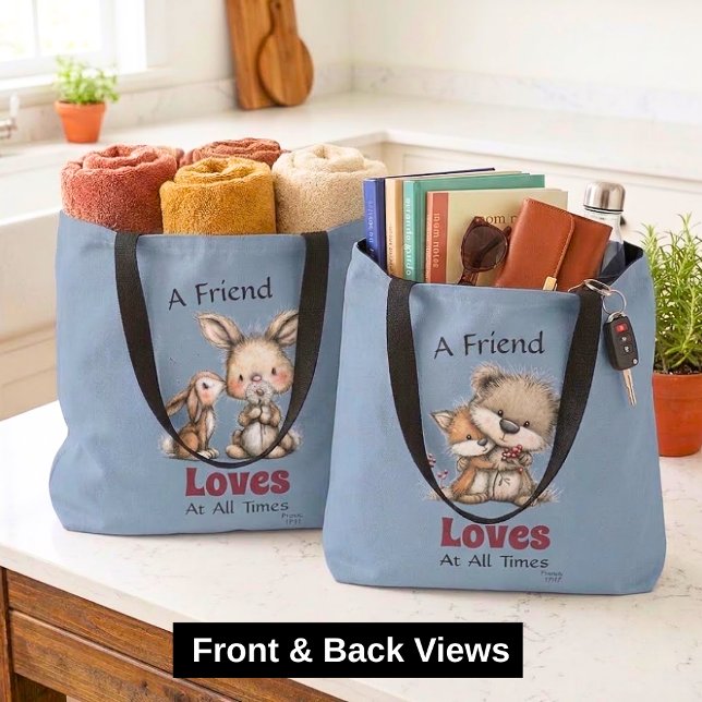 Liebe Freundschaft Süßer Fuchs Bär Tasche (Von Creator hochgeladen)