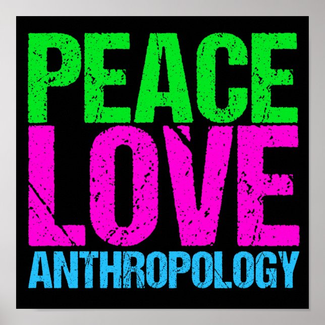 Liebe Frieden Anthropologie Poster (Vorne)