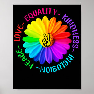 Liebe Frieden Freundlichkeit Einbindung Frieden un Poster