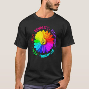 Liebe Frieden Güte Gleichheit Integration Friedens T-Shirt