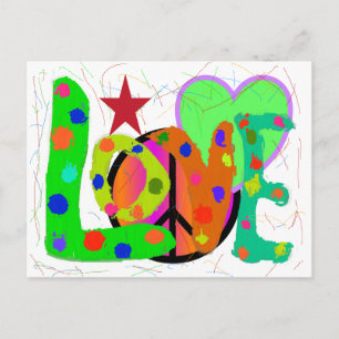 Liebe FRIEDEN & Harmonie T - Shirt und Geschenke Postkarte