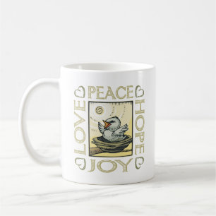 Liebe, Frieden, Hoffnung, Freude Kaffeetasse