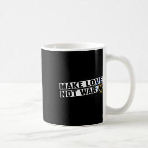 Liebe Frieden machen, nicht Krieg Weltfriedensmänn Kaffeetasse