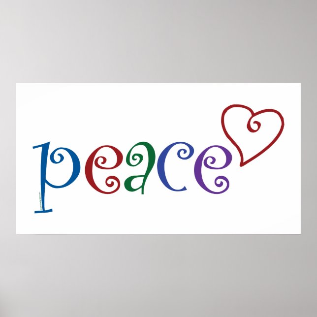 Liebe, Frieden Poster (Vorne)