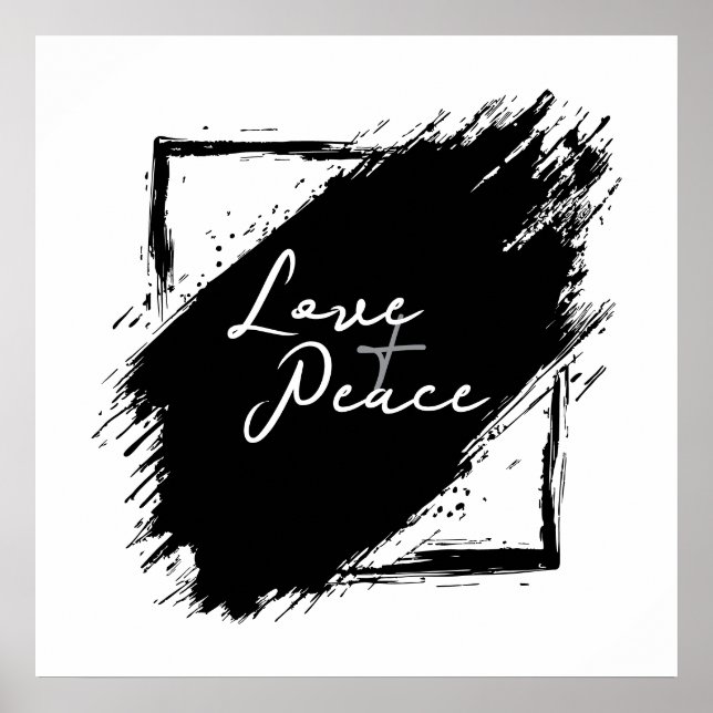 Liebe & Frieden Poster & Drucke (Vorne)
