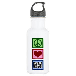 Liebe Frieden Radiologie Trinkflasche