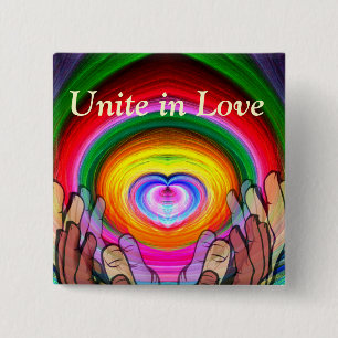 Liebe, Frieden und Einheit_ Button