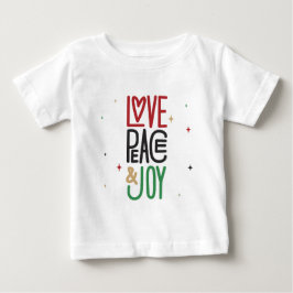Liebe, Frieden und Freude Baby T-shirt