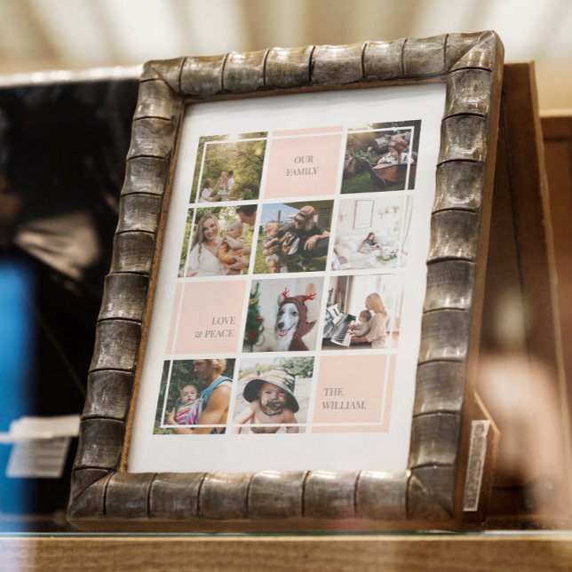 LIEBE & FRIEDENSFAMILIE FOTO COLLAGE POSTER UND DR (Von Creator hochgeladen)