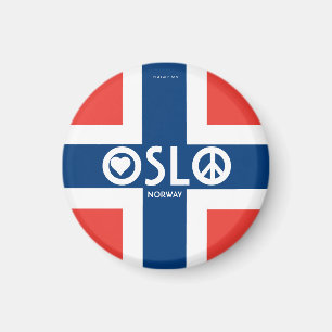 Liebe-Friedensmagnet 3 Oslos Norwegen Magnet