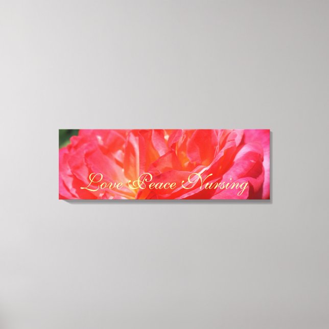 Liebe Friedensnährende Leinwand Rose Kunstdrucke (Vorderseite)