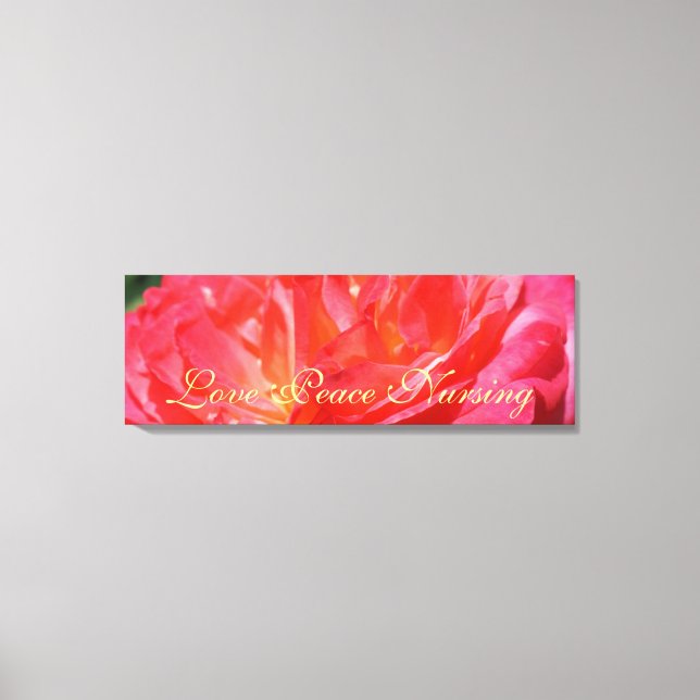 Liebe Friedensnährende Leinwand Rose Kunstdrucke (Vorderseite)