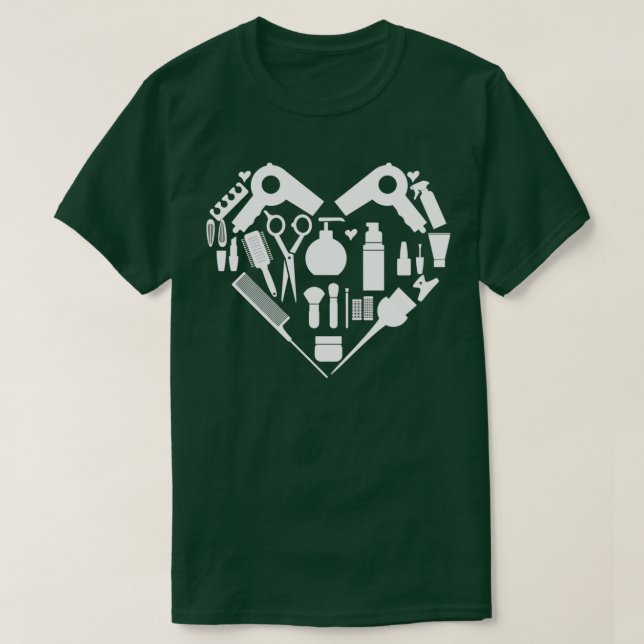 Liebe Friseur T-Shirt (Design vorne)