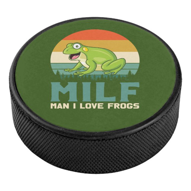 Liebe Frogs Hockey Puck (3/4)