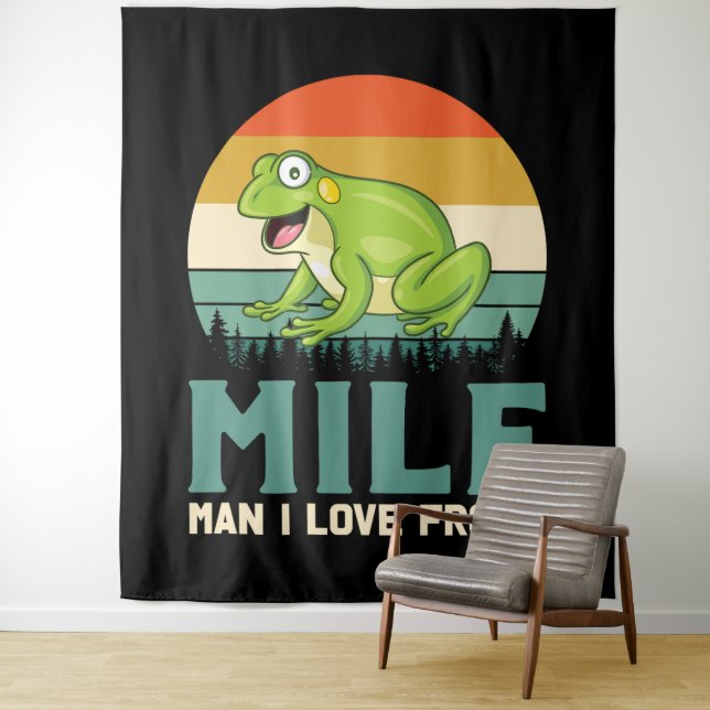 Liebe Frogs Tapestry Wandteppich (Beispiel)