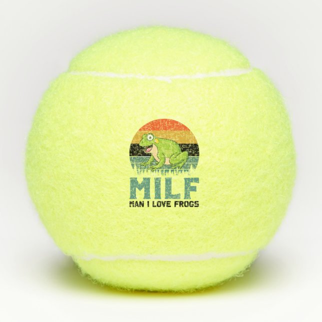 Liebe Frogs Tennis Balls Tennisbälle (Vorderseite)