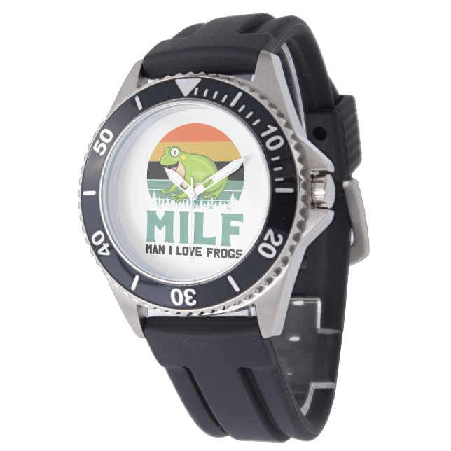 Liebe Frogs Watch Armbanduhr (Schrägansicht)