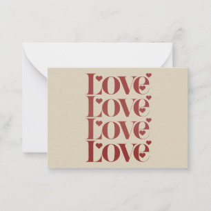 Liebe Frohen Valentinstag Valentins-Paar  Mitteilungskarte