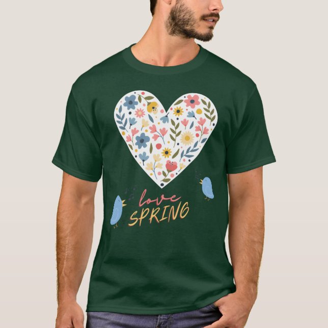 Liebe Frühling Freund T-Shirt (Vorderseite)