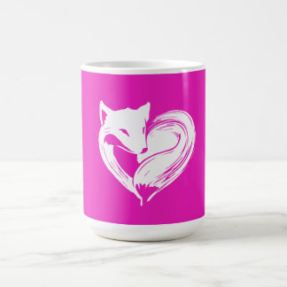 Liebe-Füchse - Tassen-Weiß Kaffeetasse