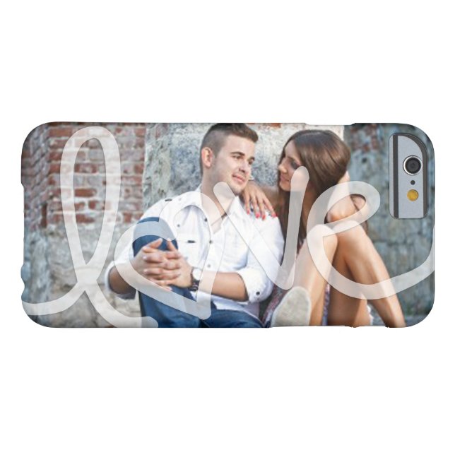 "Liebe" Fügen Sie Ihr Foto hinzu Case-Mate iPhone Hülle (Rückseite Horizontal)