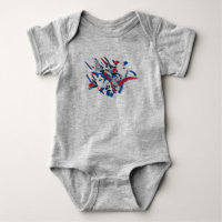 Liebe Funky Paint Brushes Baby Bodysuit Kinderanzu