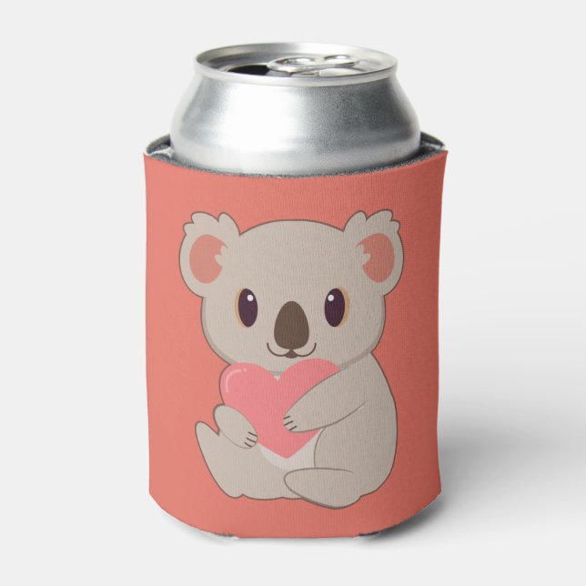 Liebe für benutzerdefinierten Text Koala Dosenkühler (Kanne Vorderseite)