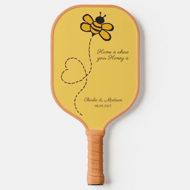 Liebe für benutzerdefinierten Text Pickleball Schläger (Vorderseite)